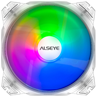 Alseye Max 120mm kipas & pendingin, 3 buah Set lampu RGB warna transparan dapat disesuaikan 4pin PWM + 3pin RGB mendukung Aura/RGB FUSION