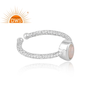 Handmade Fine Sterling <b>Silver</b> Stackable <b>Ring</b> Ethiopian <b>Opal</b> Gemstone <b>Ring</b> Certificated Wholesale <b>Silver</b> Jewelry - Product Image 2
