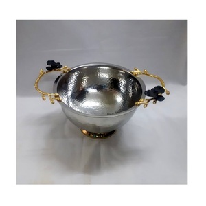 Frutero de acero inoxidable de primera calidad, centro de mesa de calidad alimentaria, pulido y almacenado para vacaciones, venta al por mayor - Product Image 2