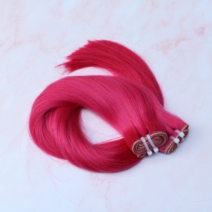 ผมแท้แบบเรมี่ยังไม่ผ่านกระบวนการผมถักแบบบราซิลสีชมพูผมแท้จากโรงงานเวียดนาม - Product Image 5