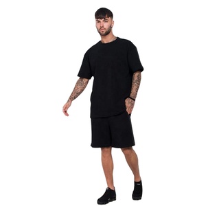 ชุดเสื้อยืดและกางเกงขาสั้นแฟชั่นฤดูร้อนสำหรับผู้ชาย,ชุดกางเกงขาสั้นแนวสตรีทลำลองใหม่สำหรับฤดูร้อน - Product Image 3