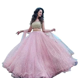 Alta qualità ultimo Design Lehenga Choli tessuto confortevole indiano Lahenga Choli dall'india pezzo di vendita caldo all'ingrosso 2023