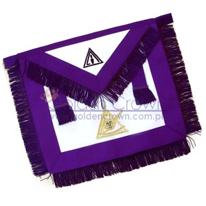 Masonic PTIM Past Thrice-delantal bordado a mano, maestro ilustre | Delantal masónico Regalia, proveedor - Product Image 1