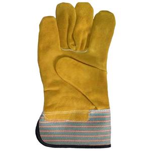 Guantes de trabajo de cuero de vaca para todas las estaciones para hombres y mujeres, guantes de seguridad industrial, antideslizantes, características para todos - Product Image 5