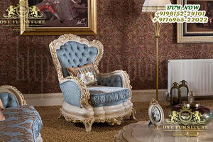 Conjunto de muebles de sala de estar real europeo moderno sofá de madera de teca hecho a mano para interiores de lujo - Product Image 2