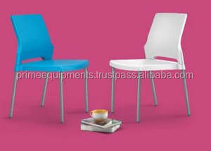 Chaises d'acier en métal de détente de restaurant de cafétéria sans main - Product Image 4