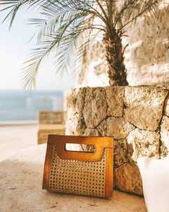 Bolso de Mimbre con Cuero Auténtico - Product Image 3