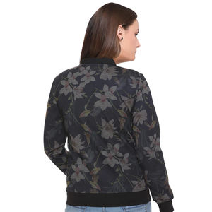 Blousons bombardier imprimés personnalisés pour femmes, blouson d'hiver à manches longues Slim - Product Image 2