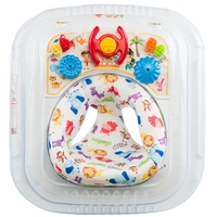 Table d'activités pliable Alpina Horn BR 5706, meilleur modèle, pour tout-petits, cadre en fer tendance, trotteur pour bébé, 8 roues, plastique léger