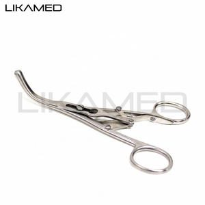 Likamed laborde เครื่องขยายหลอดลมพร้อมใบมีด3ใบด้วยมือคีมสามง่ามที่จับสแตนเลสเยอรมนี - Product Image 3