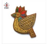 Broche en fil de cuivre lisse brodée à la main, insignes décoratifs, rideau, vêtement, utilisation Gimp Jaseron Zardosi Fren, vente en gros