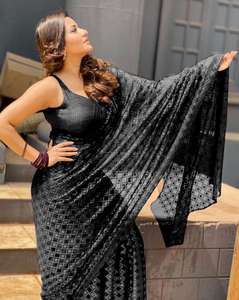 Vêtements de fête indiens Saree Wedding Surat Dernier modèle Bas prix Bon marché Sari Boutique Grossiste Vêtements de mariage indiens Saree ApparelGarment - Product Image 4