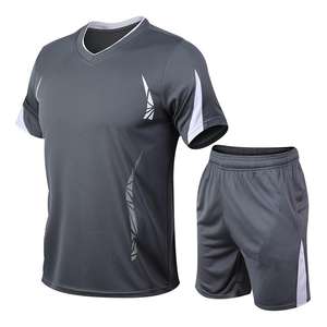 Traje deportivo personalizado para hombre, conjunto de fútbol de manga corta, secado rápido, Verano - Product Image 3