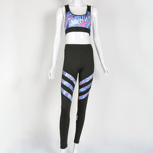 Yoga Set Women Gym Wear Set Suit Best Quality High Waist Seamless <b>Legging</b> & <b>Top</b> Sublimation Gym Wear Set Women Street Wears - Product Image 1