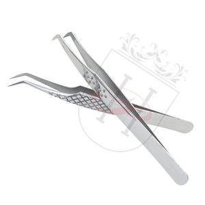 แหนบต่อขนตาสเตนเลสคู่,แหนบขนตาคุณภาพสูงคู่พร้อมโลโก้ของคุณเอง - Product Image 2