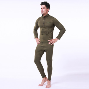 <span class=keywords><strong>Sous</strong></span>-vêtements thermiques en <span class=keywords><strong>polaire</strong></span> tactique d'hiver pour hommes - Product Image 4