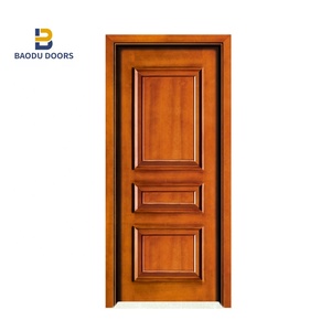 Fournisseur chinois de portes principales, portes en bois massif, Puerta De Madera Maciza, à prix avantageux - Product Image 2