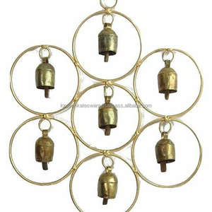 กระดิ่งลมโลหะทรงกลมทาสีสไตล์โมเดิร์น - Product Image 1