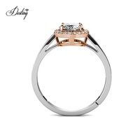 Certificat GRA Bague de fiançailles en argent sterling 925 avec diamant Moissanite ovale 1ct pour femmes Bijoux de destin