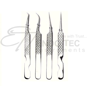 Pinzas para pestañas de acero inoxidable de 12 cm Fuente de alimentación manual - Product Image 2