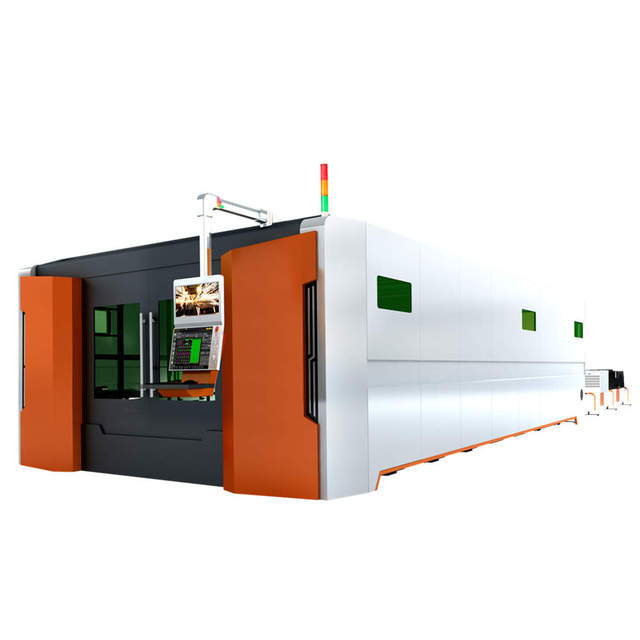 10kW 20kW IPG Raycus MAX Fiber Laser CNC Machine High Power for Sheet Metal Cutting Cypcut Control System Yaskawa Servo Motor AI
