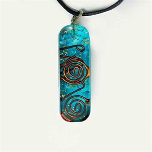 Wholesale Natural Stone Orgonite Pendant <b>Necklace</b> Spiritual <b>Healing</b> <b>Crystals</b> with Chakra Layers Ball Theme <b>Healing</b> Jewellery - Product Image 1