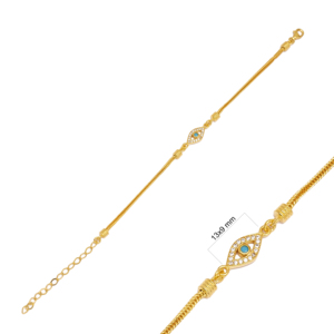 Best Selling Eye <b>Charm</b> <b>Bracelet</b> 925 Sterling <b>Silver</b> Handmade Wholesale Turkish Jewelry Fine Jewellery - Product Image 3