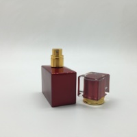 Flacon pulvérisateur de parfum en verre rectangulaire de 30 ml (1 oz) avec bouchon à vis, sérigraphie, diffuseur de roseaux haut de gamme de luxe