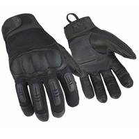 Gants de travail tactiques noirs à doigts entiers Équipement de défense personnelle de sécurité antidérapant et résistant aux coups de couteau