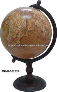 การออกแบบที่ทันสมัยลูกโลกสีโลกโบราณบนขาตั้งโลหะ - Product Image 2