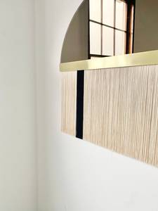 COLORBLOCKED Bronze with Brass Accent Bar- Boho <b>Mirror</b> - Product Image 3