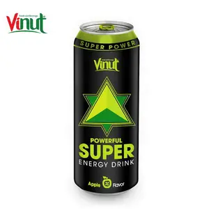 500毫升VINUT强力超健康苹果味自有品牌能量饮料罐装