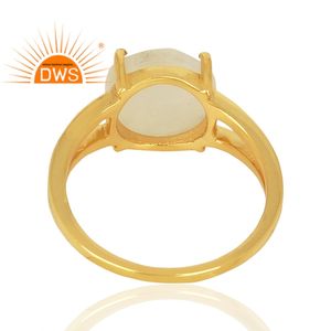 Prong Set Rainbow Gemstone Ring Wholesale Designer 14k Gold <b>Plated</b> 925 <b>Silver</b> Cocktail Ring Jewelry Classic Collection - Product Image 3