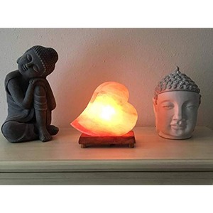 Lámpara de sal del Himalaya Natural 100%, estilo de flor tallada a mano, logotipo personalizado rosa, decoración del hogar de alta calidad, recién llegado, Impex Pakistán - Product Image 2