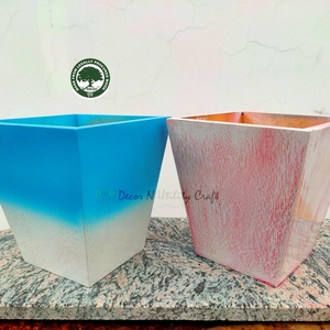 Maceta Cuadrada de Madera RIKSH, Tallada a Mano, Diseño Moderno, para Plantas de Interior, para Escritorio - Product Image 2