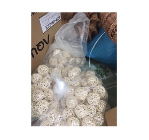 Lampe boule décorative en rotin et osier, naturelle, boule décorative écologique, pour la maison, livraison gratuite - Product Image 2