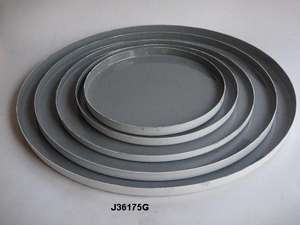 ชามเสิร์ฟพร้อมเคลือบใส่อาหารสีเทอร์ควอยซ์ปลอดภัยสำหรับตกแต่งบ้านทำจากโลหะเคลือบเคลือบโลหะทรงกลม - Product Image 4