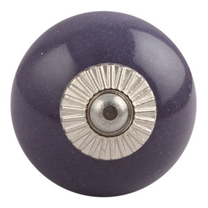 Kak — boutons de tiroir ronds en céramique violet, faits à la main de qualité supérieure, pour porte, placard de cuisine, pas cher - Product Image 1