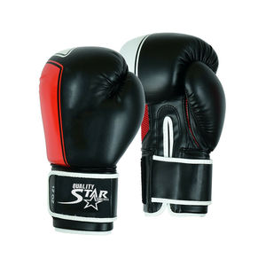 นวมมืออาชีพสองสีสำหรับผู้ใหญ่,ถุงมือมวยสีดำทำจากหนังดีไซน์ตามสั่ง - Product Image 1