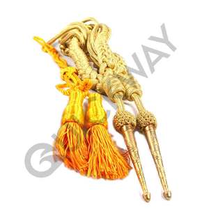 ชุดยูนิฟอร์มของพนักงานคุณภาพระดับพรีเมี่ยมสีแดงและสีเงินพร้อมปลายโลหะ - Product Image 4