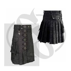 ที่ดีที่สุดคุณภาพชุดScottish Kilts Denim Kiltทนทานผ้าKilt - Product Image 1