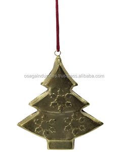 Arbre de noël en fer et métal doré, 3 flocons de neige, ornement suspendu, décoration de maison, nouvelle collection - Product Image 6