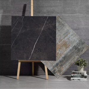 Fournisseur et fabricant de carreaux de dalle de grande taille 9mm d'épaisseur 1200x1200mm carreaux de porcelaine d'élévation d'Asie pour chambre noire. - Product Image 3