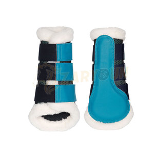 Botas de cepillado de caballos ecuestres hechas a medida Botas de tendón de la mejor calidad con logotipo Último diseño para montar - Product Image 1