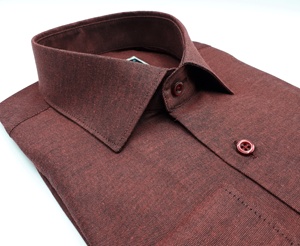 2020 Mới Nhất Thiết Kế Người Đàn Ông Của Trang Phục Chính Thức Áo Sơ Mi Dài Tay Áo Lần Lượt Cổ Áo Kinh Doanh Phong Cách Twill Vải Sợi Nhuộm Cho Mùa Xuân Mùa - Product Image 2