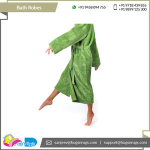 Dernière arrivée 100% coton peignoirs pour adultes excellente qualité motif d'impression élégant et luxueux séchage rapide en gros pour les hôtels - Product Image 5