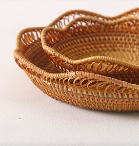 หวายทรงกลมเป็นมิตรกับสิ่งแวดล้อมสำหรับตกแต่งถาด/หวายตกแต่งบ้าน/ผลิตภัณฑ์เฟอร์นิเจอร์หวายที่ทำในเวียดนาม - Product Image 2