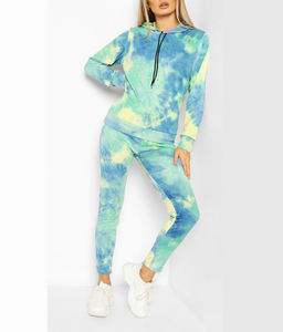 Women's 2 Piece Tracksuits Outfit <b>Set</b> <b>Tie</b> Dye Round Neck Long Sleeve Crop Top+ Trousers Casual Clothes Sports Jogging Sweatsuit - Product Image 6