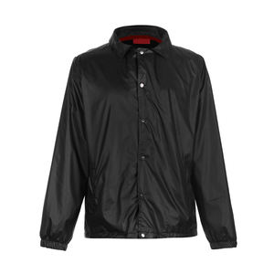 เสื้อกันลมผ้าแคนวาสไซส์ใหญ่พิเศษสำหรับผู้ชายเสื้อโค้ชตัวยาวมีซิปปิดสำหรับฤดูหนาวแจ็คเก็ตธรรมดาออกแบบลายตัวอักษรได้ตามต้องการโลโก้ตามต้องการ - Product Image 1