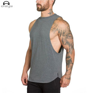 เสื้อกล้ามถักสำหรับผู้ชายระบายอากาศได้ดีแห้งเร็วสีตัดกันปักลายป้องกันแบคทีเรีย - Product Image 3